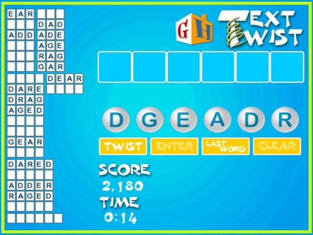 text twist 2 at agames com