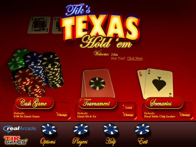 free texas holdem card games