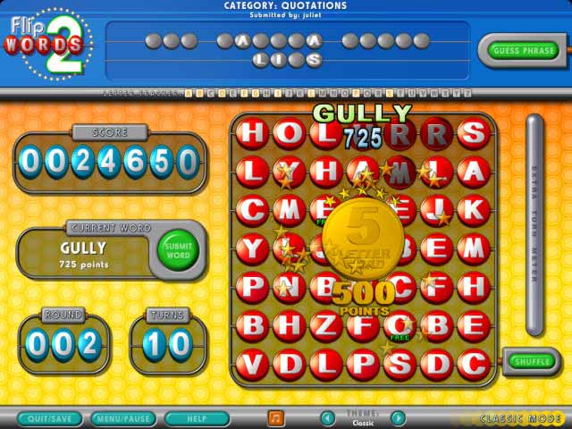 Flip Words Online Game