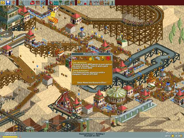 rollercoaster tycoon deluxe ride isn