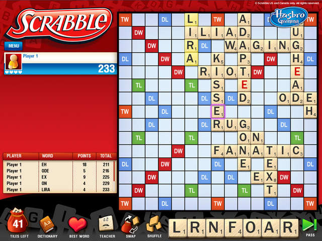 scrabble game online