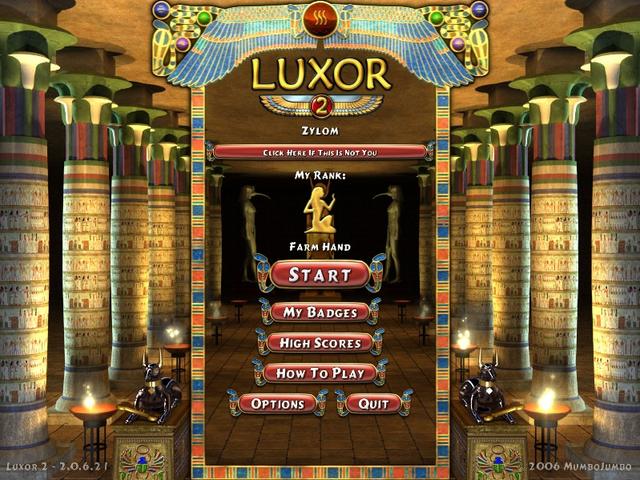 free luxor game