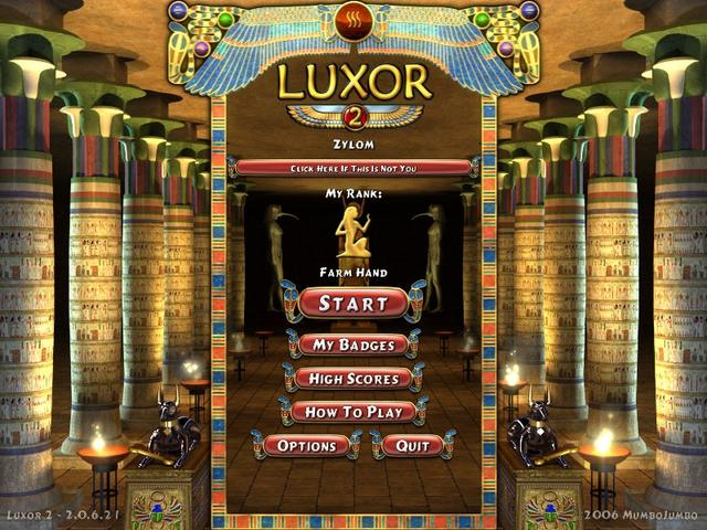 does the luxor game by queen contain expansions