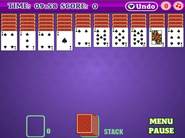 online spade solitaire game