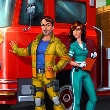 Time Management Games - Emergency Crew - Volcano Eruption Collector's Edition