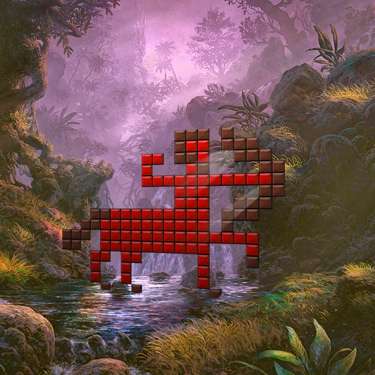 Puzzle Games - Fantasy Mosaics 11 - Fleeing from Dinosaurs