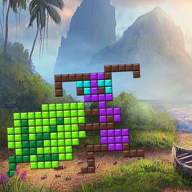 Puzzle Games - Fantasy Mosaics 24 - Deserted Island