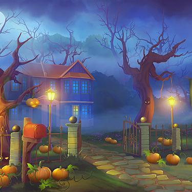 Puzzle Games - Fantasy Mosaics 37 - Spooky Night