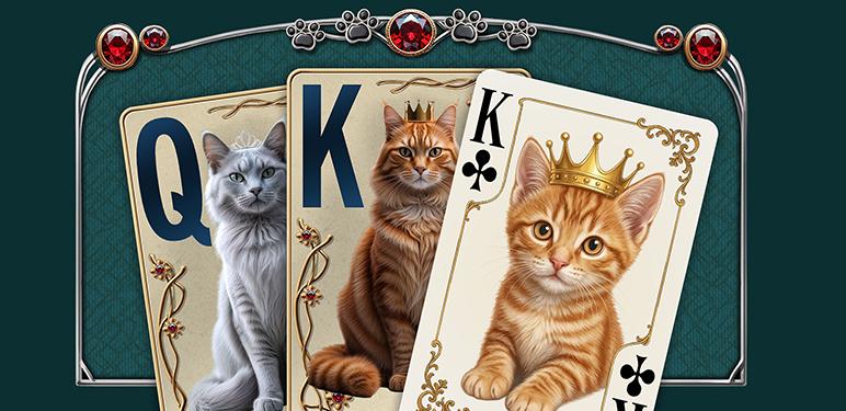 GameHouse Exclusive Games - Jewel Match Solitaire Cats and Cards Collector's Edition