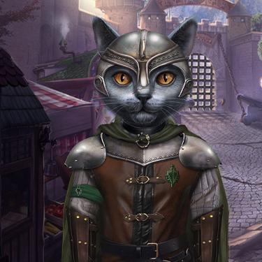 Hidden Object Games - Knight Cats - Leaves on the Road Collector's Edition