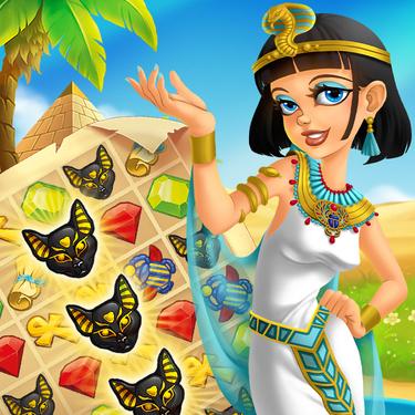 Match 3 Games - Legend of Egypt - Pharaohs Garden