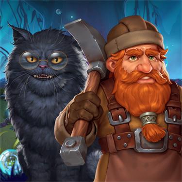 Puzzle Games - Legendary Mosaics - The Dwarf and the Terrible Cat