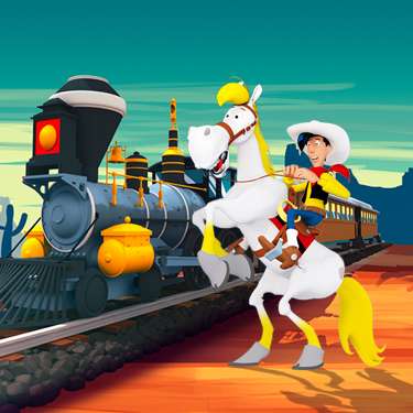 Resource Management Games - Lucky Luke - Transcontinental Railroad