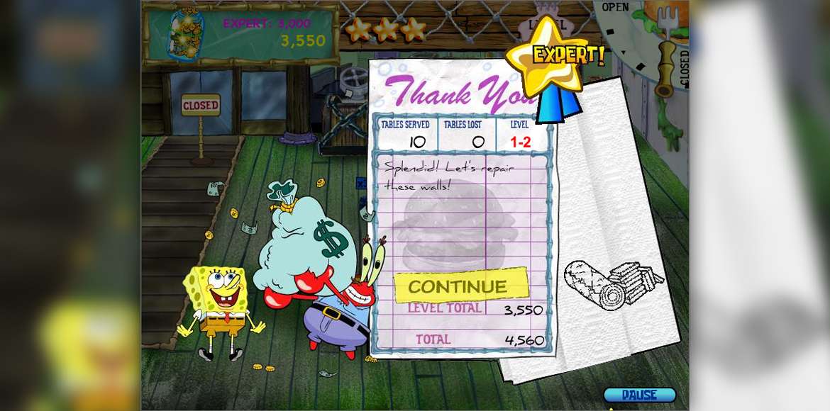 SpongeBob SquarePants: Diner Dash (PC, 2007) for sale online