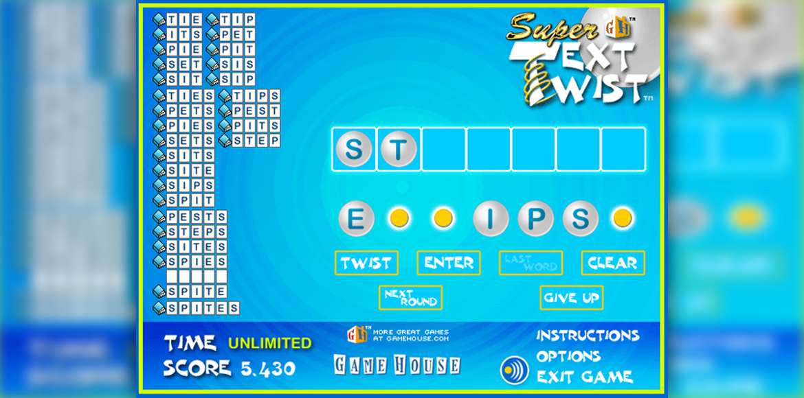 Text Twist - Play Free Online Games