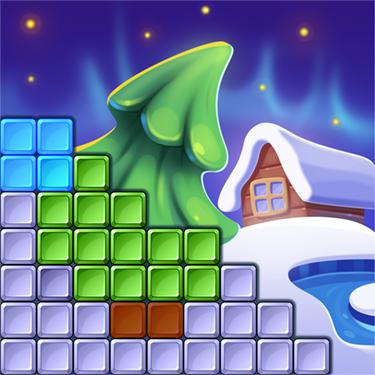 Puzzle Games - Time Twins Mosaics - Winter Splash