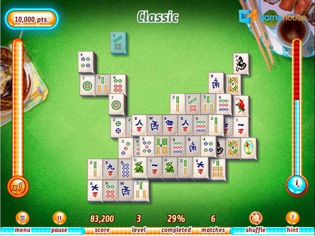 which tiles scored the most in microsoft mahjong