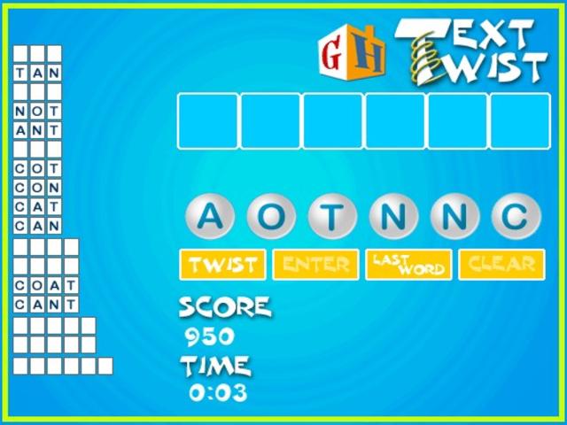 Free Word Twist Game Online - Colaboratory