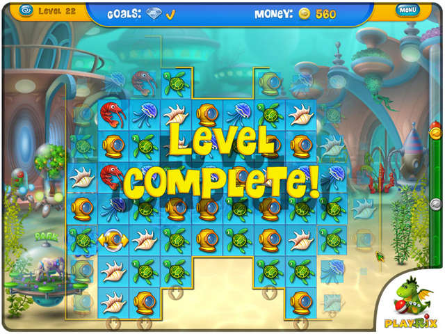 fishdom depths of time level 158 double bomb