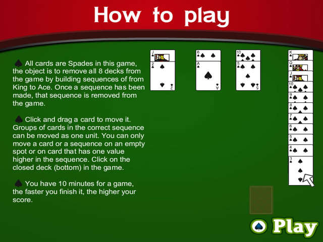 Spades Spider Solitaire 2 Online Free Game | GameHouse