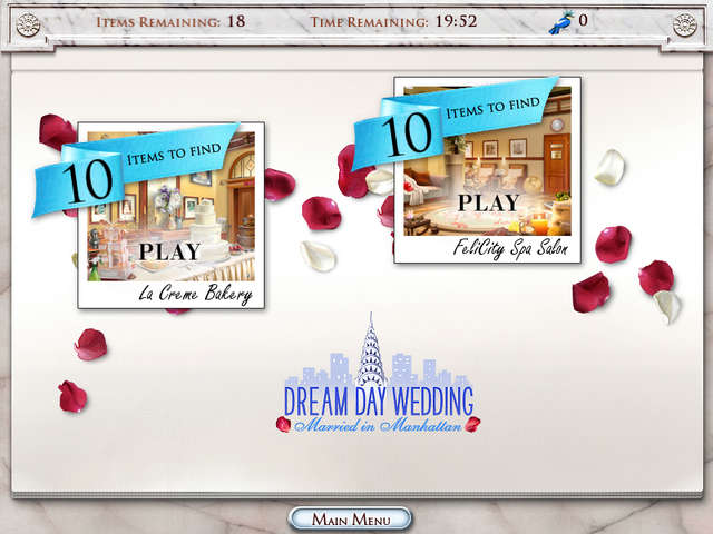 dream day wedding hidden object game